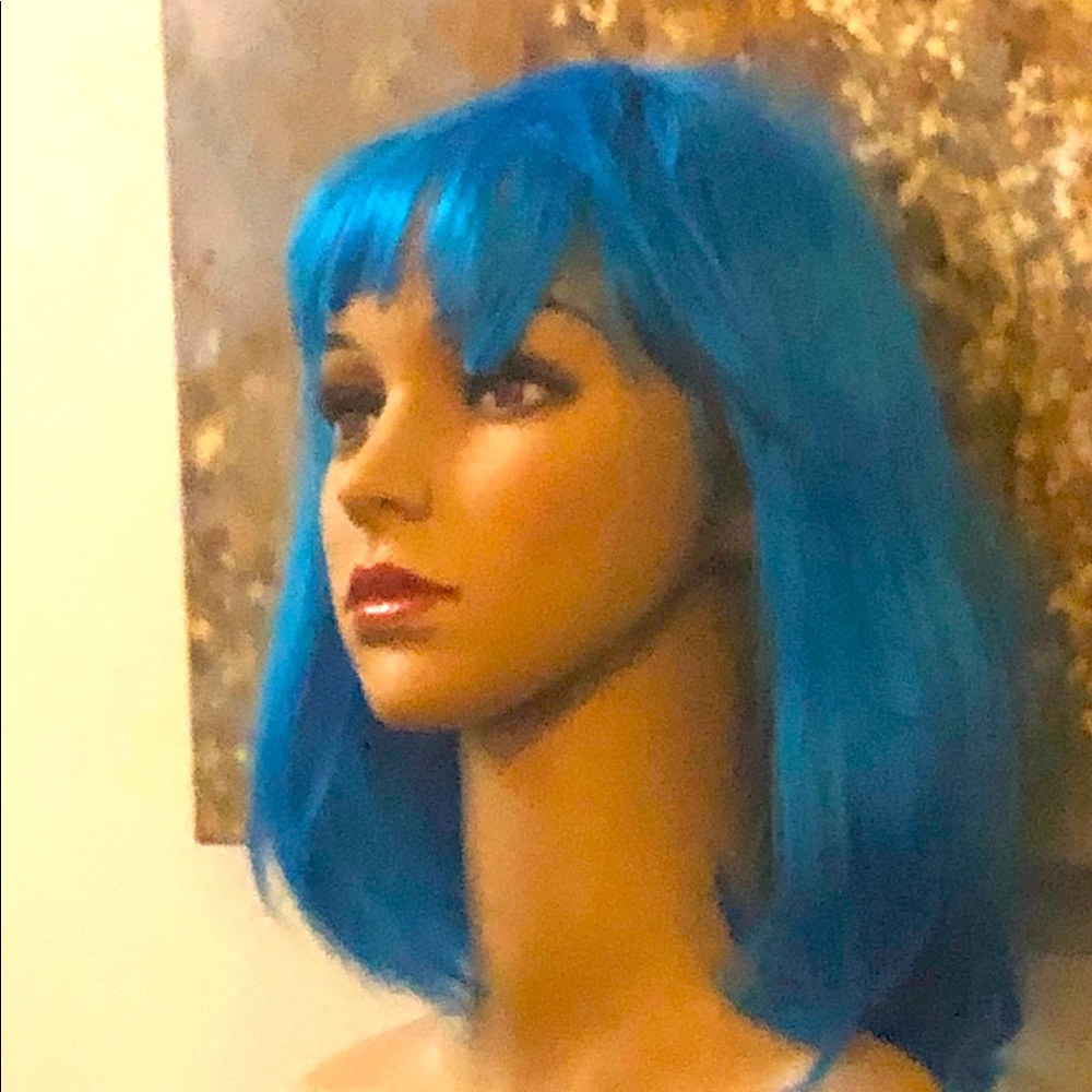 Wig - Electric Blue